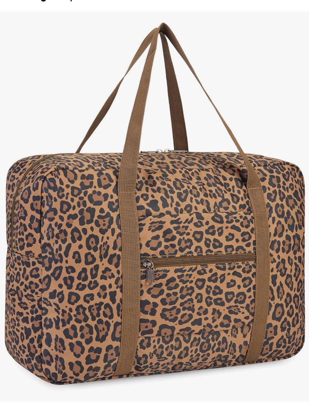 AND Leopard Print Travel Duffel Bag - Brown & Black